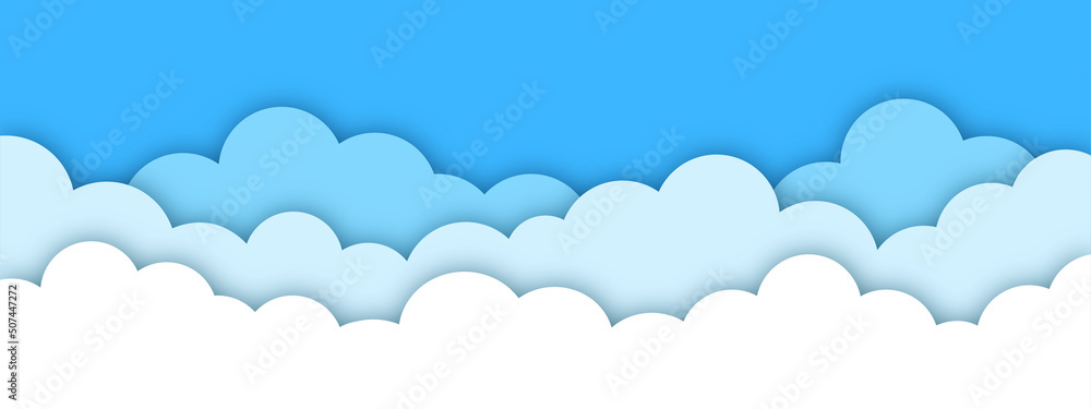 Clouds set. Paper cut. Origami style. Vector illustration Clouds set. Paper cut. Origami style. Vector illustration