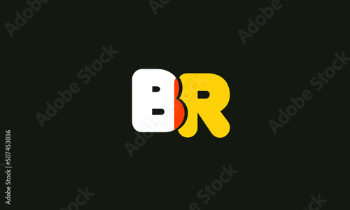 Alphabet letters Initials Monogram logo RB, BR, R and B