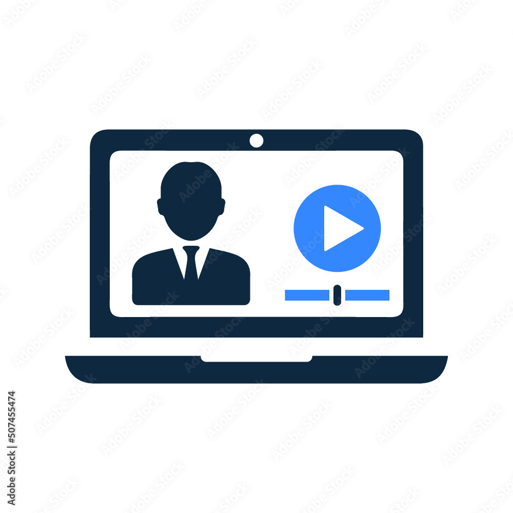 Lecture, course, online icon. Editable vector logo. Lecture, course, online icon. Editable vector logo.