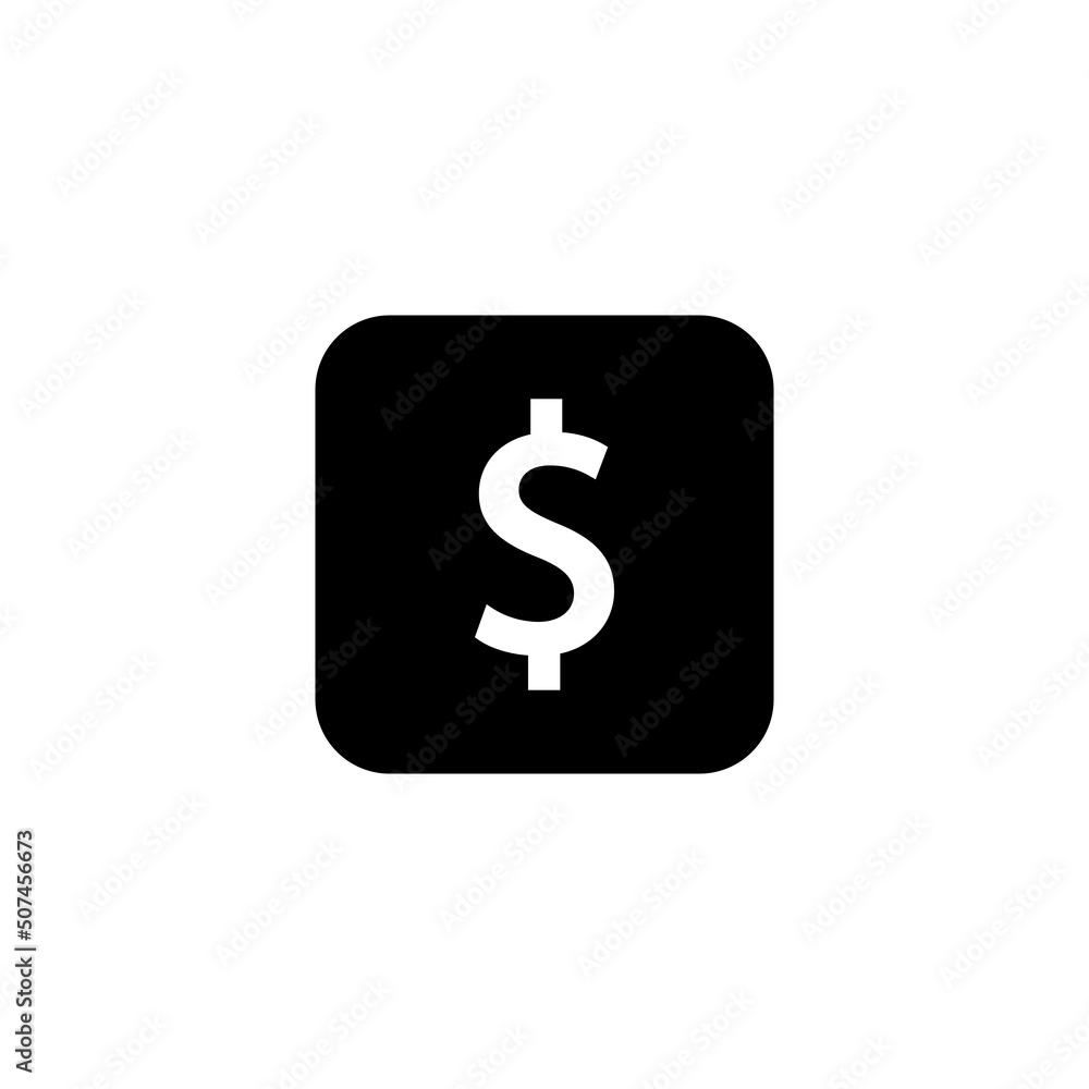 Dollar sign button icon Dollar sign button icon