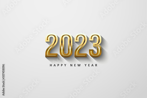 2023, Happy New Year Background illustration