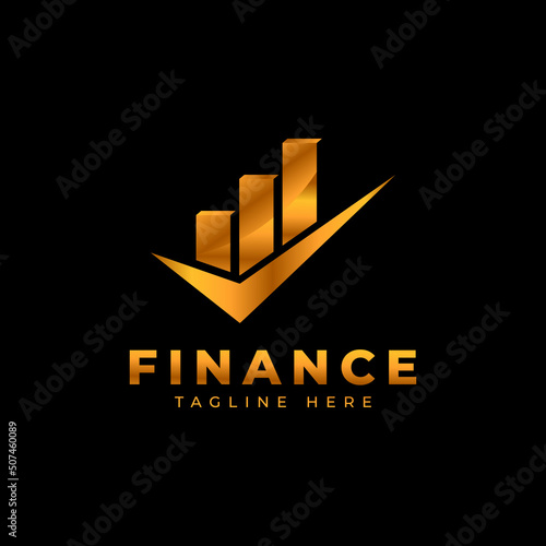Luxury Finance and Business Logo. Trading and Distribution Logo. Accounting and Financial Advisors Logo Design Template