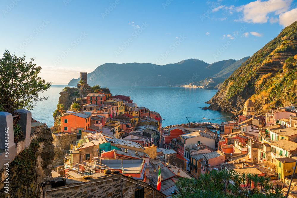 Vernazza, La Spezia, Liguria, Italy in the Cinque Terre region
