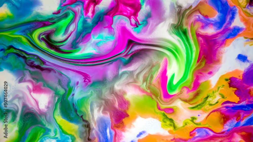 Texture created with paint in vibrant and diverse colors that create a chromatic mix that simulates a modern and avant-garde work of art. Ideal for textures and backgrounds and applications in graphic Texture created with paint in vibrant and diverse colors that create a chromatic mix that simulates a modern and avant-garde work of art. Ideal for textures and backgrounds and applications in graphic