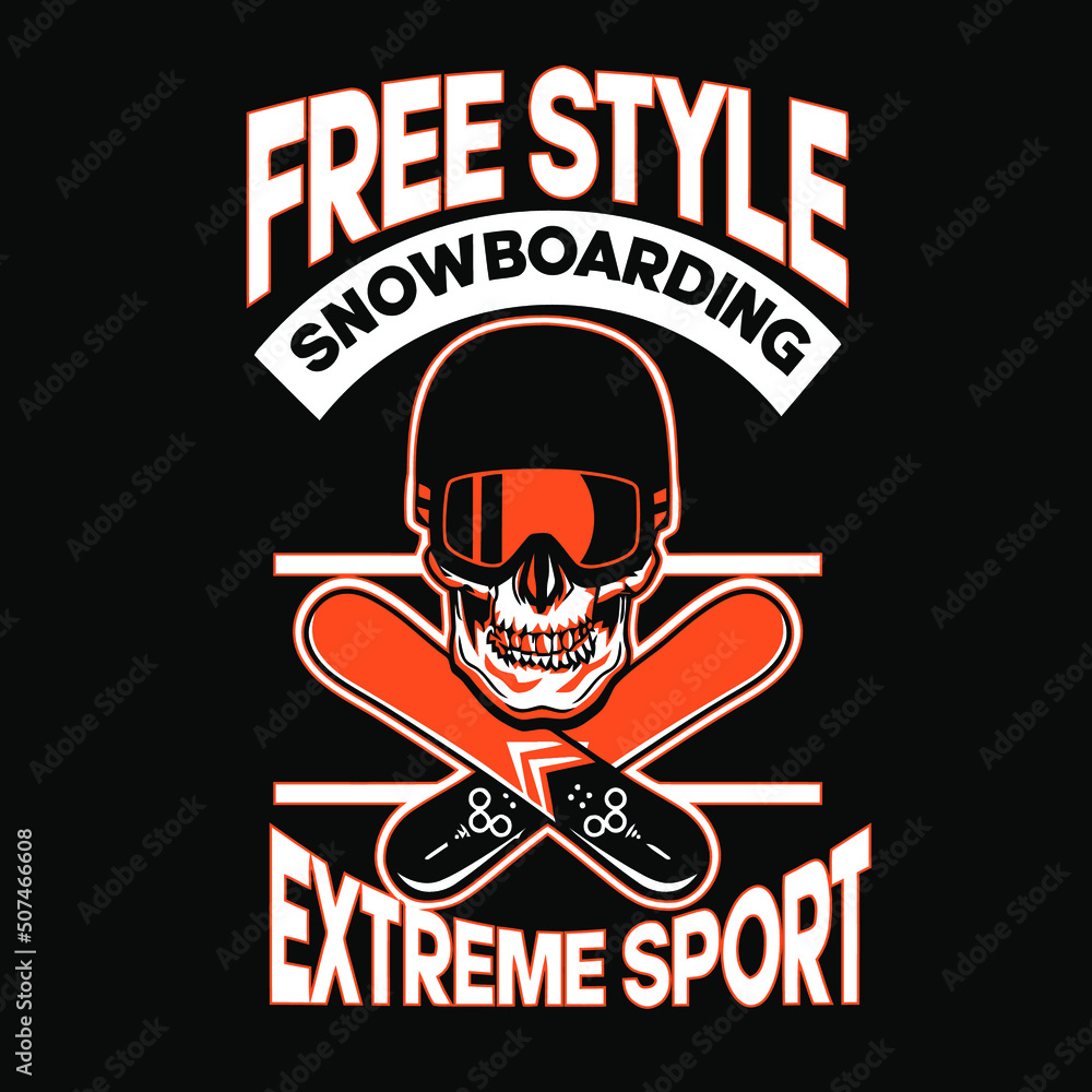 free style snow boarding extreme sport