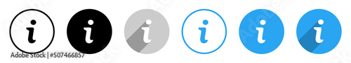 Information "Info" Vektor Icon Set