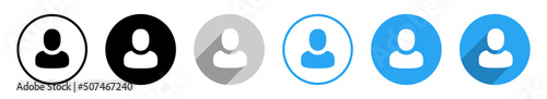 Benutzerprofil Vektor Icon Set