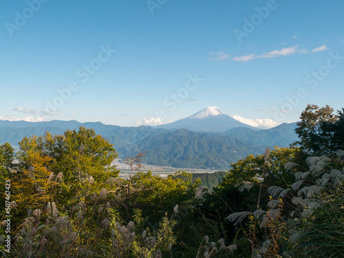 櫛形山 見晴台から見た富士山