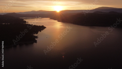 sunrise over the river