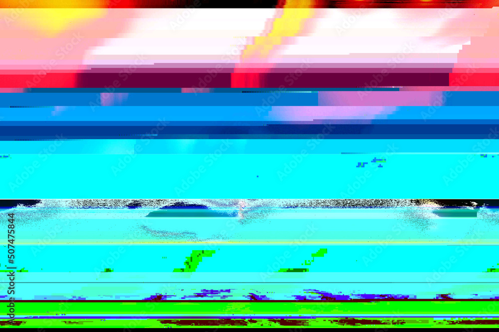 Abstract corrupted graphics and psychedelic colors unique digital ...