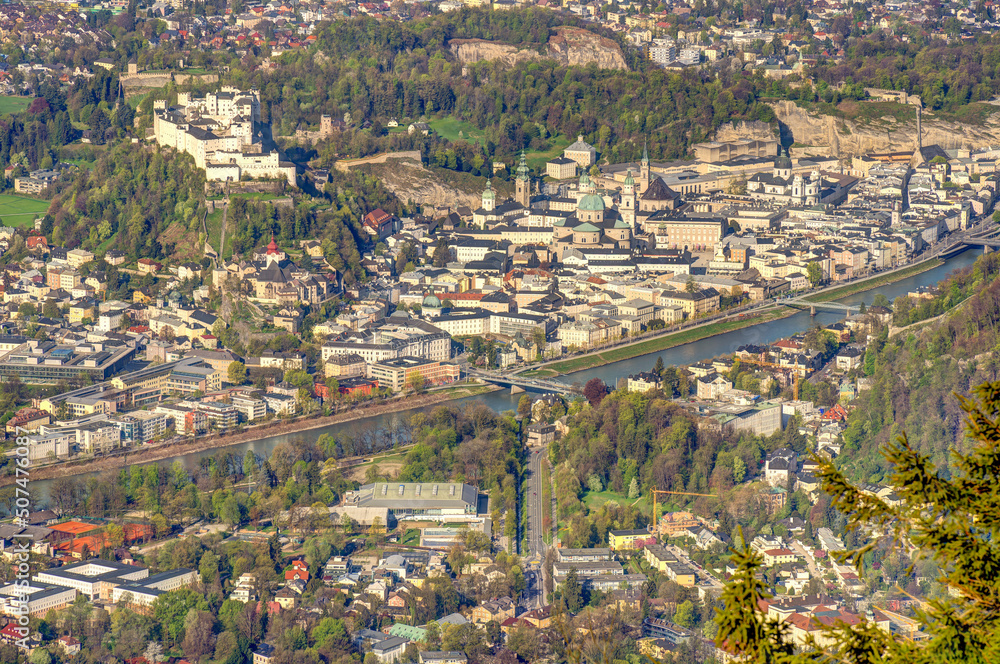 Salzburg from Gaisbergspitze, HDR Image