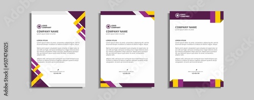 modern corporate letterhead template design