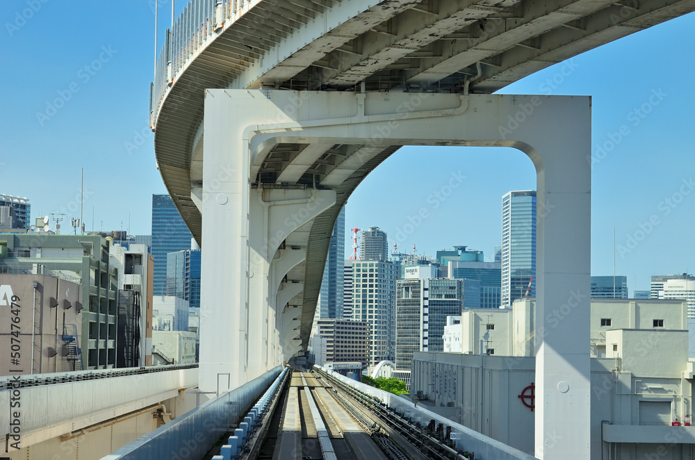 Fototapeta premium ゆりかもめから見たお台場の風景