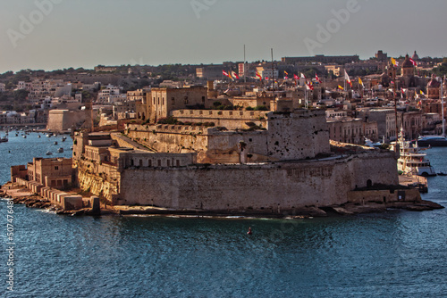 View of the Fort St. Angelo during the DAY, Valletta, Malta