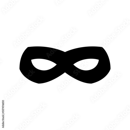 The sign of eye mask. Isolated Vector Illustration.