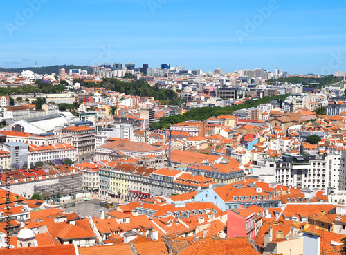 Aerial view of Lisbon in Portugal 