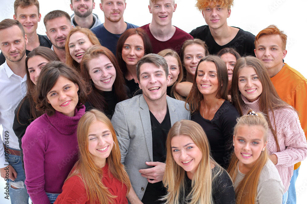 close up. happy young people showing their success close up. happy young people showing their success
