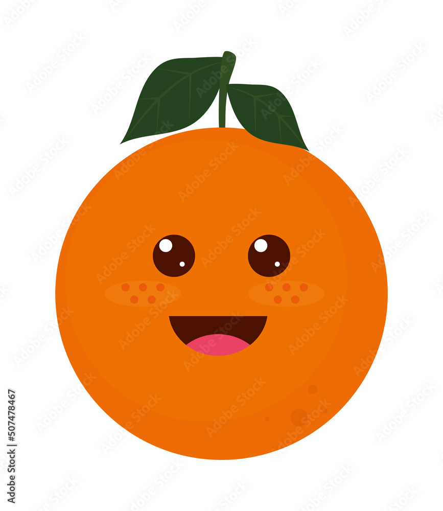 kawaii orange icon kawaii orange icon