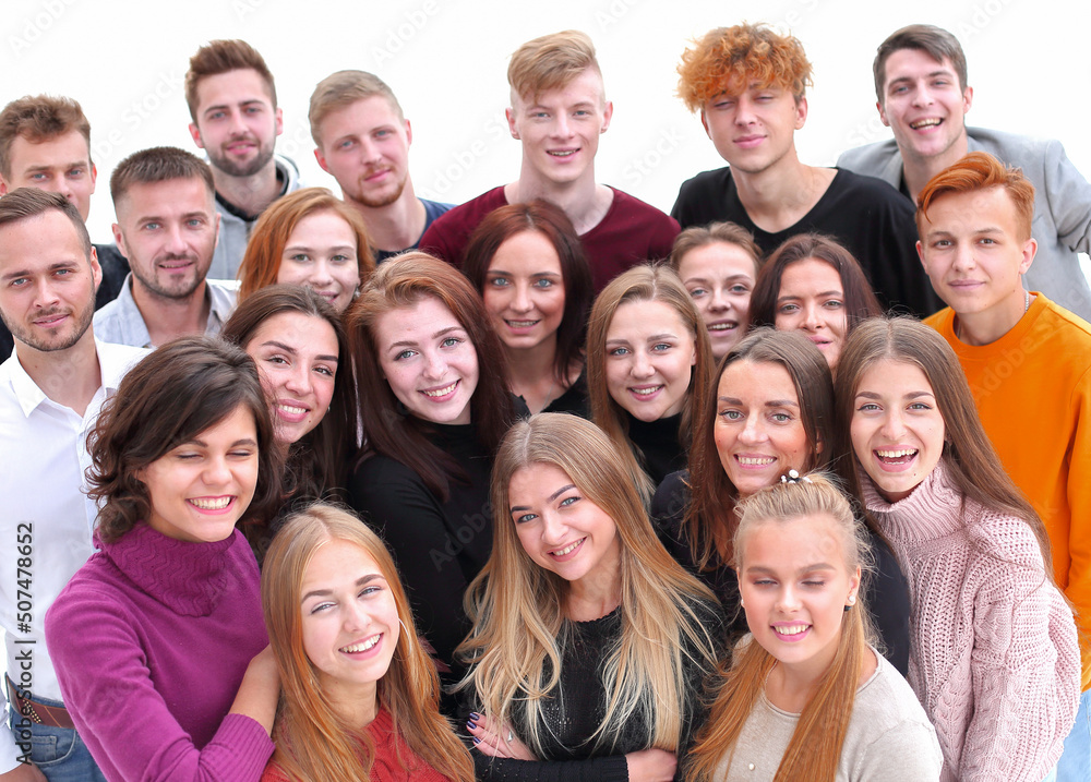 close up. happy young people showing their success close up. happy young people showing their success