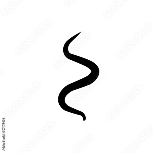 Smells line icon set, smells or fumes, Coffee, tea,hot aroma,smoke