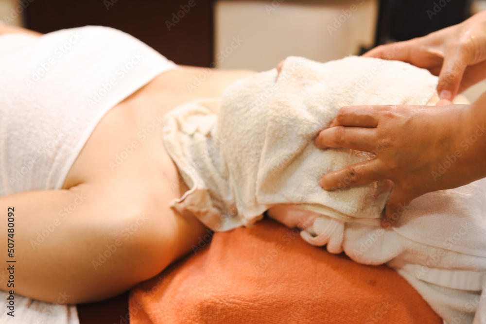 Happiness and relaxation close massage and relaxation in spa. Happiness and relaxation close massage and relaxation in spa.