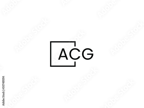 ACG letter initial logo design vector illustration