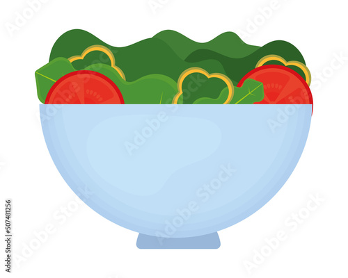 healthy salad bowl icon photo