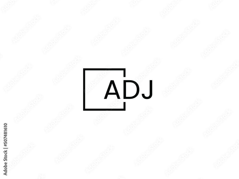 ADJ letter initial logo design vector illustration ADJ letter initial logo design vector illustration
