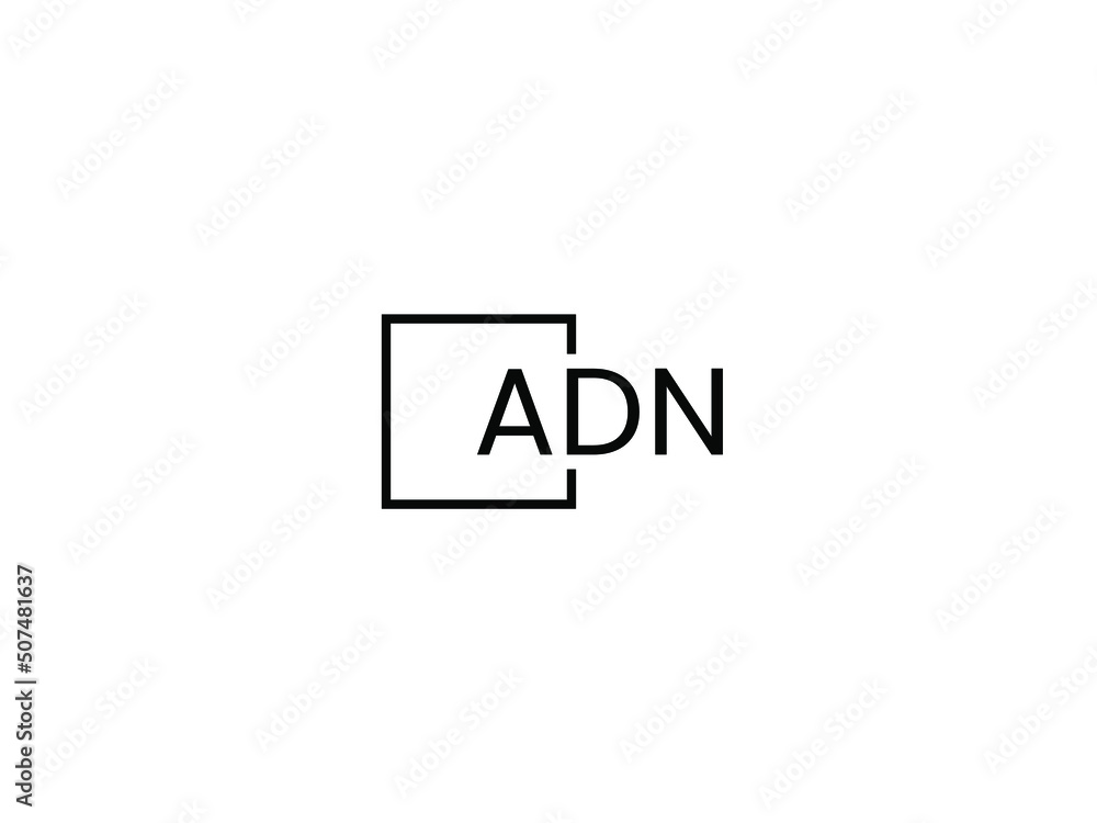 Obraz premium ADN letter initial logo design vector illustration