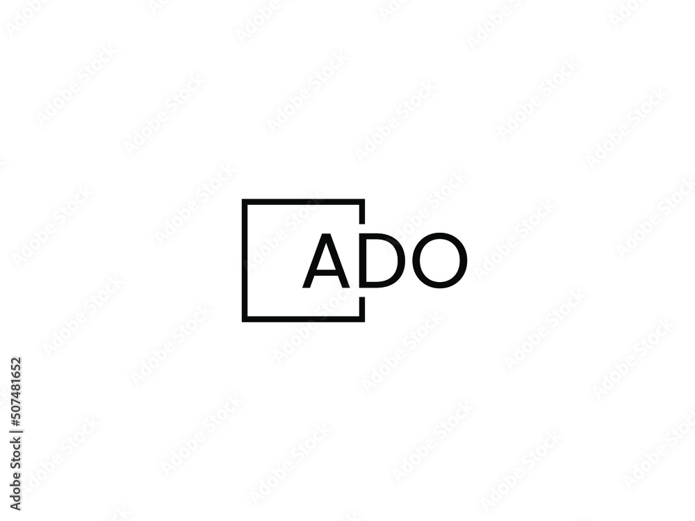 ADO letter initial logo design vector illustration ADO letter initial logo design vector illustration