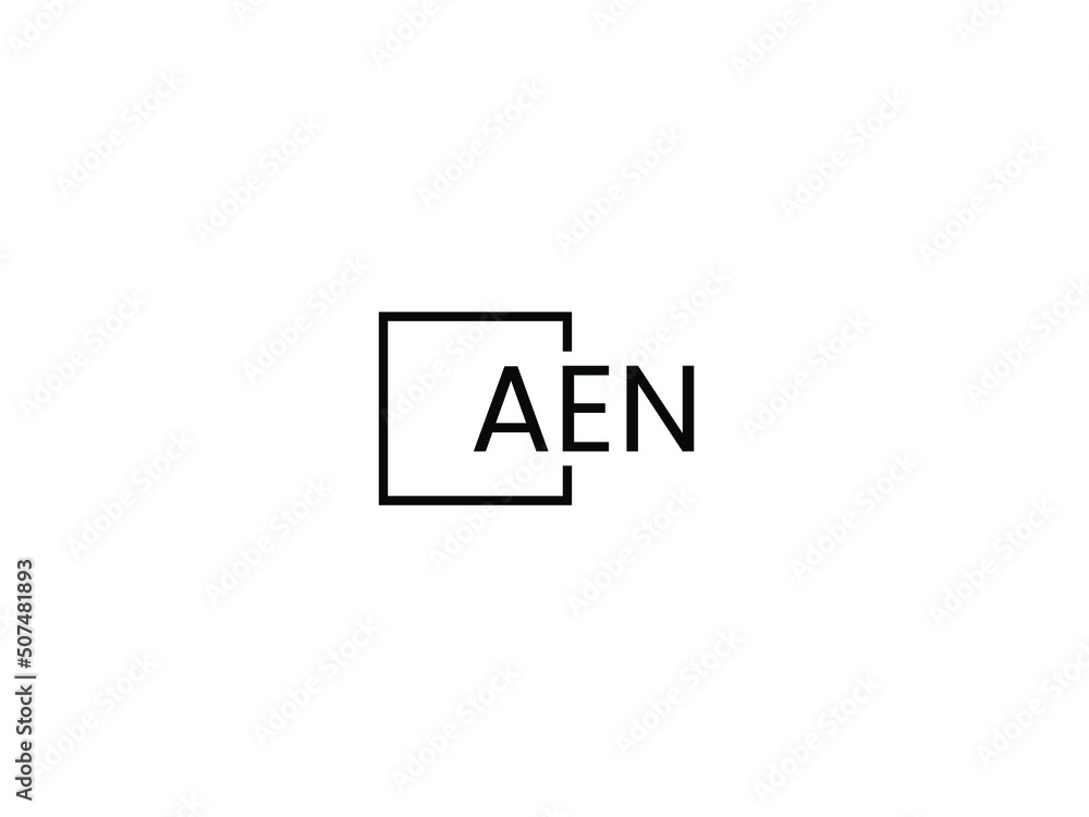 Obraz premium AEN letter initial logo design vector illustration