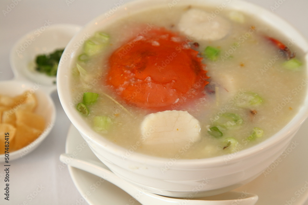 中国料理のカニ雑炊 中国料理のカニ雑炊