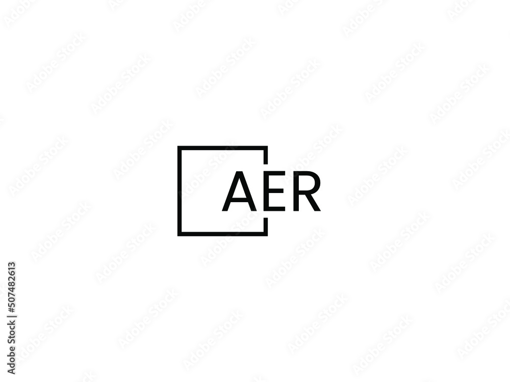 AER letter initial logo design vector illustration AER letter initial logo design vector illustration