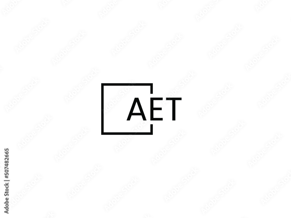 AET letter initial logo design vector illustration AET letter initial logo design vector illustration