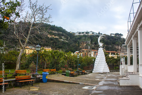 Garden of Villa Fiorentino Park  in Sorrento photo