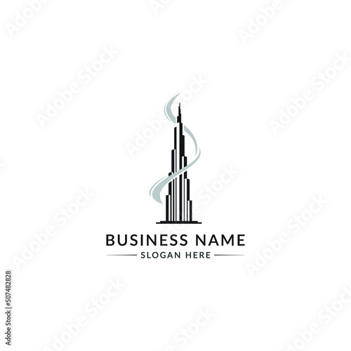 Vape Dubai logo, premium vape logo design