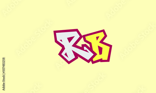 Alphabet letters Initials Monogram logo RB, BR, R and B