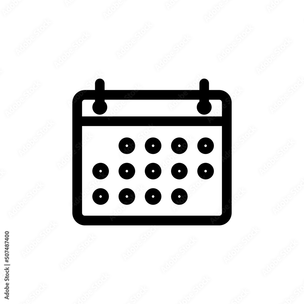 Calendar vector icon illustration sign Calendar vector icon illustration sign