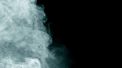 Abstract white smog on black background for your logo wallpaper or web banner..