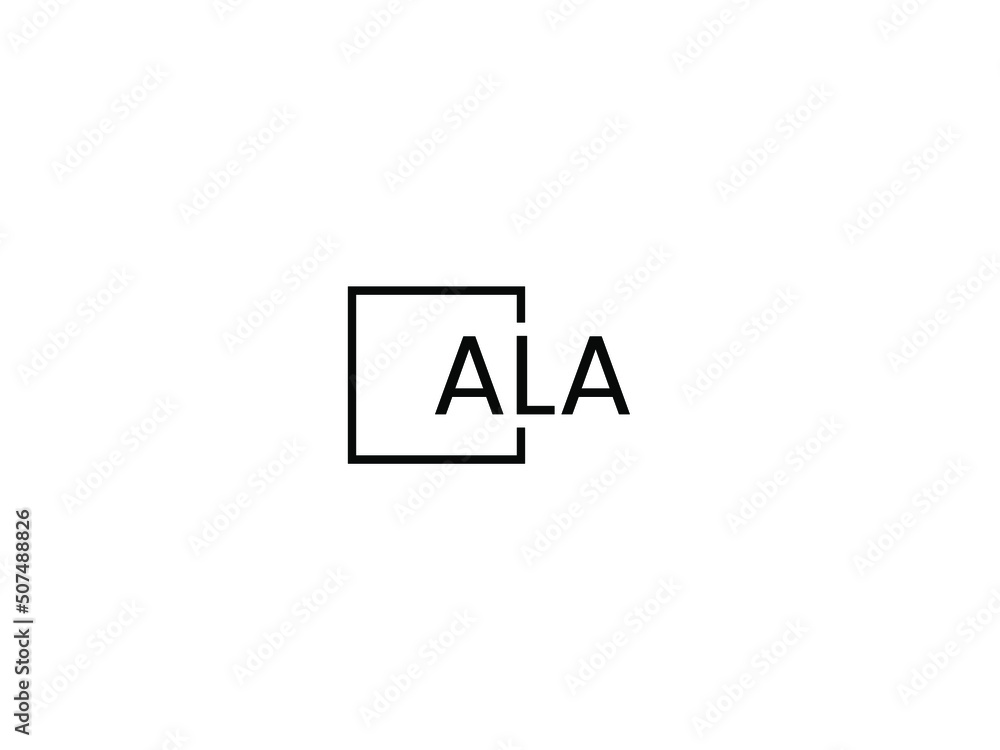 ALA Letter Initial Logo Design Vector Illustration ALA Letter Initial Logo Design Vector Illustration
