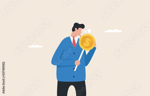 Sweet money, Passion for success. Finance, work , money, gold. reward for victory. Financially successful businessman.