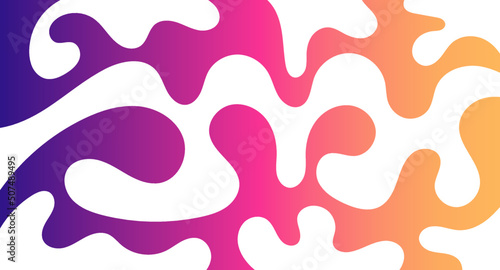Fluid abstract colorful wavy background vector design. Wallpaper banner, magazine, social media, creative album, art cover editable layout illustration template.