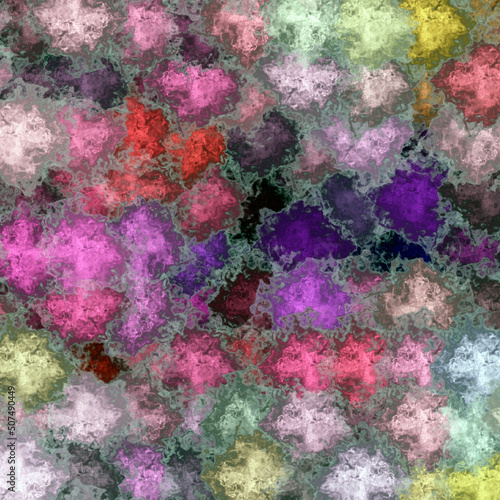 psychedelic vivid rainbow background, bubbles abstract.