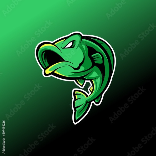 angry fish logo
