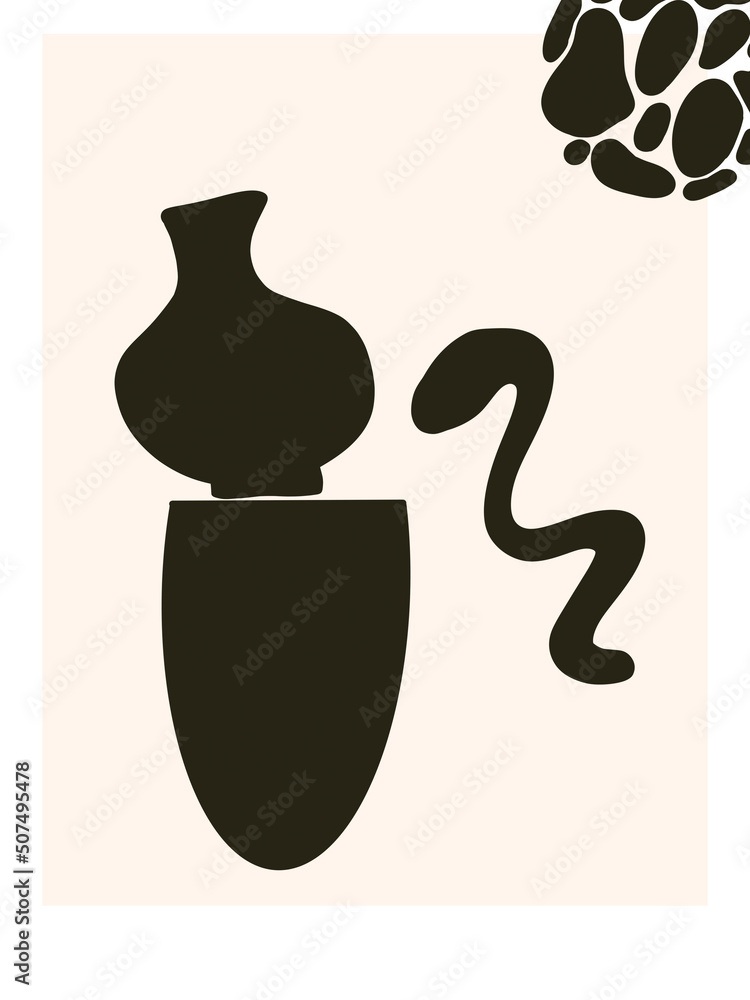 Abstract shapes minimalistic modern poster. Abstract background for poster, print, sublimation, banner, wedding invitation card. Fall abstract illustrations Abstract shapes minimalistic modern poster. Abstract background for poster, print, sublimation, banner, wedding invitation card. Fall abstract illustrations