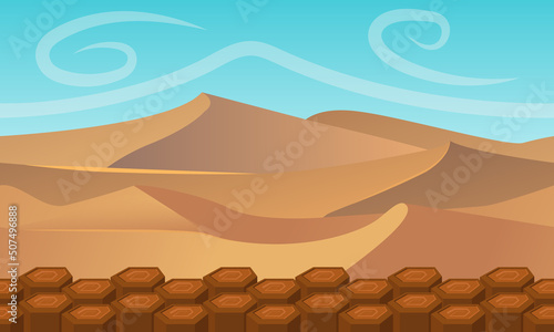 desert 2d gamebackground