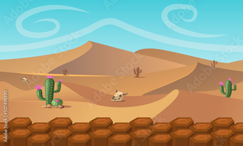 desert 2d  gamebackground