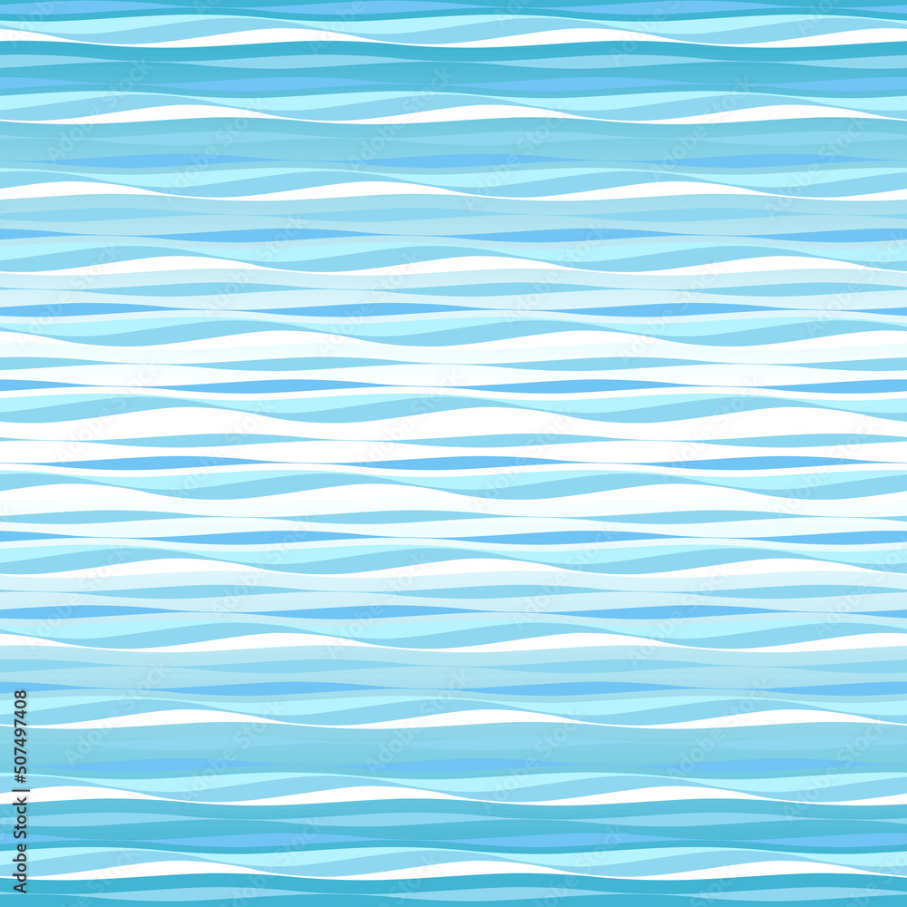 Waves pattern. Vector seamless wavy background.

