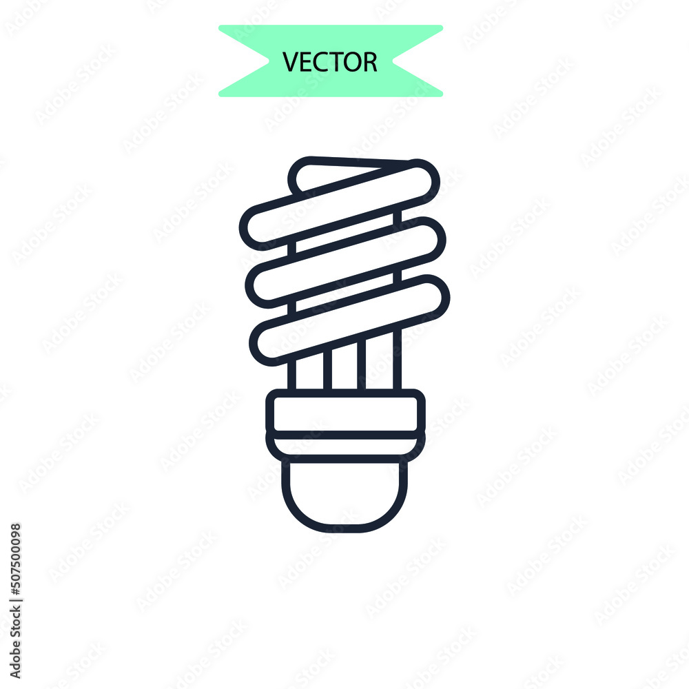 energy efficiency light bulb icons symbol vector elements for infographic web energy efficiency light bulb icons symbol vector elements for infographic web