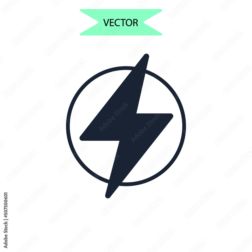 renewable energy icons symbol vector elements for infographic web renewable energy icons symbol vector elements for infographic web